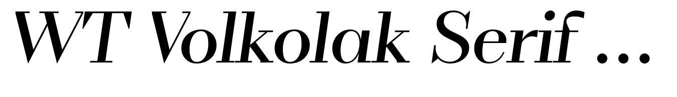 WT Volkolak Serif Poster Regular Italic